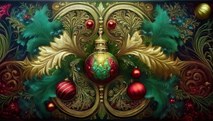 Obraz premium christmas decoration on background