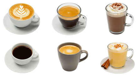 Iced Tea A Clear Cup with Transparent Background.