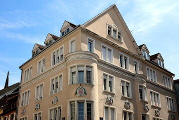 Altbaufassaden im Zentrum von Mulhouse