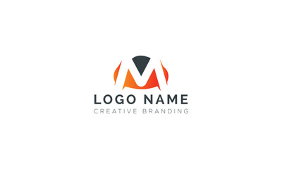Minimalist M Logo for Branding and Identity.