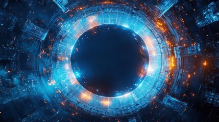 Futuristic Neon Cityscape: A Digital Artwork
