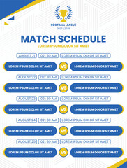 match schedule