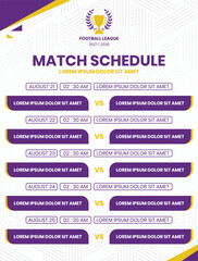 match schedule