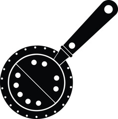 pizza cutter on white background  