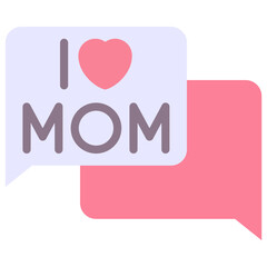 Chat Box Speech Bubble Vector Icon, Flat Style Isolated Vector Icon. 