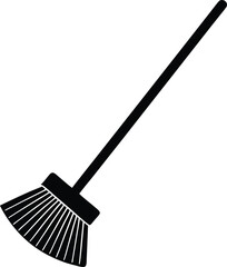 push broom on white background  .eps
