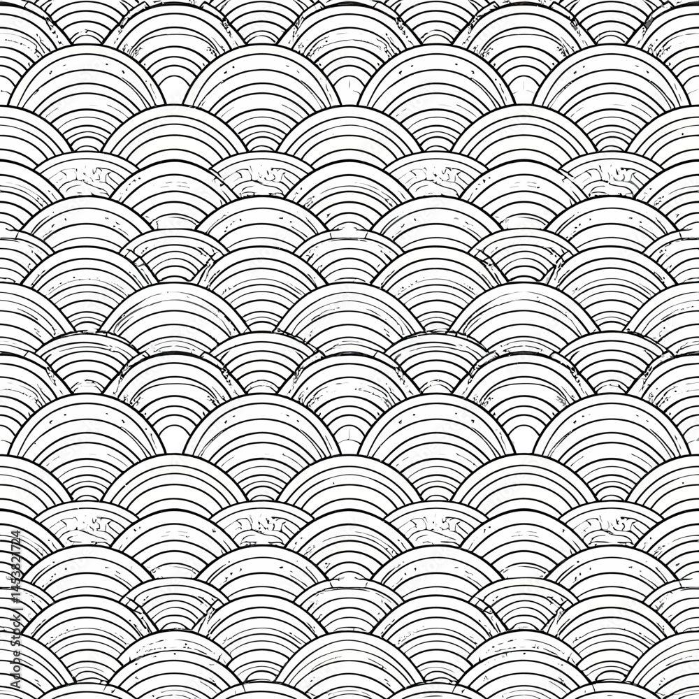 Poster seamless wave pattern background for creative projects and artistic designs offering a versatile oce