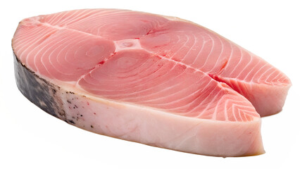 Fresh tuna steak cross section displaying high quality meat and texture