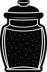 spice jar on white background.eps