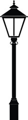 street lamp on white background  .eps