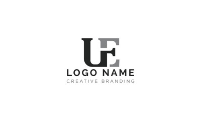 Minimalist UE Logo for Branding and Identity.