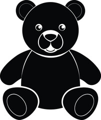 teddy bear sitting on white background