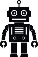 Fototapeta premium toy robot on white background 