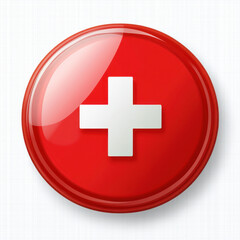 Fototapeta premium switzerland flag button