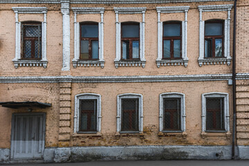 Facade of an old merchant's building in Moscow.