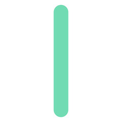 Letter I Isolated Vector Icon, Flat Style Vector Icon. 