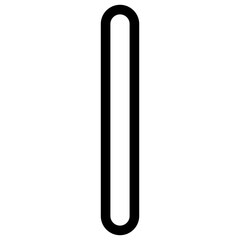 Letter I Isolated Vector Icon, Lineal Style Vector Icon.