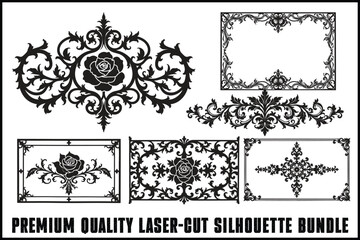 Obraz premium Masterpiece Laser Silhouette Bundle