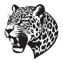 cheetah black Silhouette vector art Illustration with white background, Vintage engraving isolated leopard set panther illustration ink sketch. Africa wild cat cheetah background jaguar animal vector.