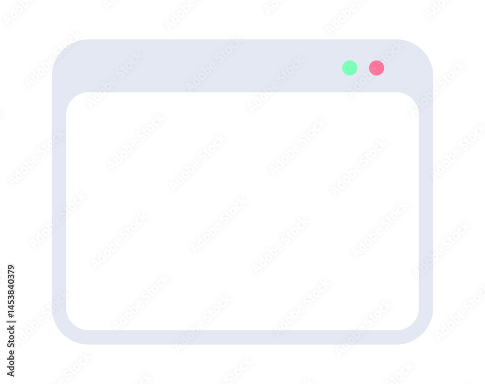 Poster minimal blank browser window. webpage mockup template with simple ui