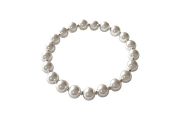 Obraz premium Pearl necklace isolated on transparent background.