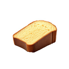 Delicious Slice of Golden Sponge Cake