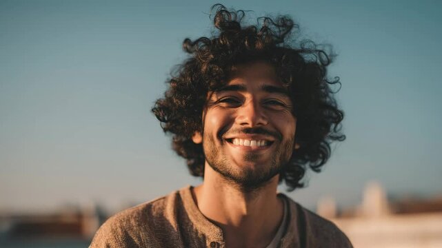 Cinematic close-up shots of people smiling naturally, featuring genuine facial expressions, soft ambient lighting, realistic skin textures, emotional warmth, and subtle human connection.