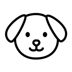Obraz premium Dog face icon vector illustration. Cute dog vector.