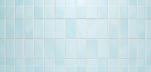 Seamless pastel blue ceramic tile pattern, ideal for bathroom or pool backdrop, blue tile, pastel blue