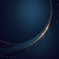 Abstract shooting star on a clean night-sky background, with a subtle trail of sparks.