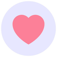 Heart Vector Flat Icon. 