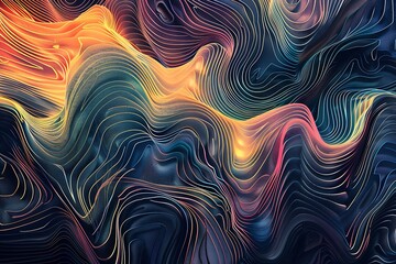 Abstract Colorful Nebula Background Cosmic Texture and Space Art