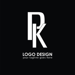 PK PK Logo Design, Creative Minimal Letter PK PK Monogram