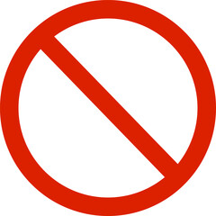Universal Prohibition Sign Vector Illustration