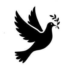 Illustration of dove clipart vector 