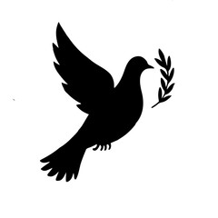 Illustration of dove clipart vector 