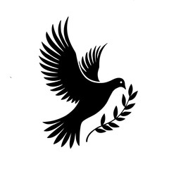 Illustration of dove clipart vector 