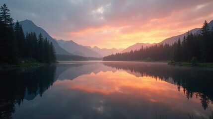 Fototapeta premium Mirror of the Soul: Reflecting on Life's Beauty