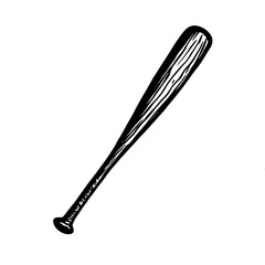 illustration of a baseball stick vector 
