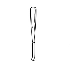 illustration of a baseball stick vector 