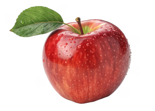 Apple on a isolated transparent background