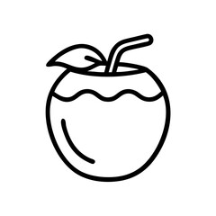 coconut on transparent background for web and graphic design