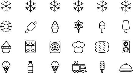 frozen product label set vector illustration isola.eps