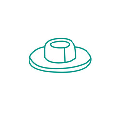 lined hat icon