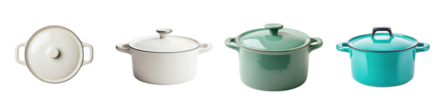 Assorted kitchen cookware pots and pans