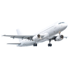 Obraz premium Majestic White Airplane Taking Flight: A Stunning Aerial View , isolated on white background PNG