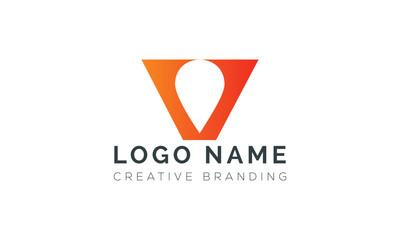 Minimalist V Logo for Branding and Identity.