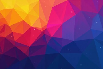 Fototapeta premium Abstract geometric shapes, vibrant color transitions, vibrant, bold