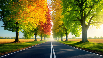 Obraz premium Autumn alley