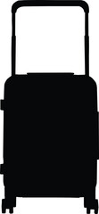 Minimalist Suitcase Silhouette - Icon of Travel and Adventure
